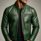Joaquín™ | Chaqueta de cuero sintético informal