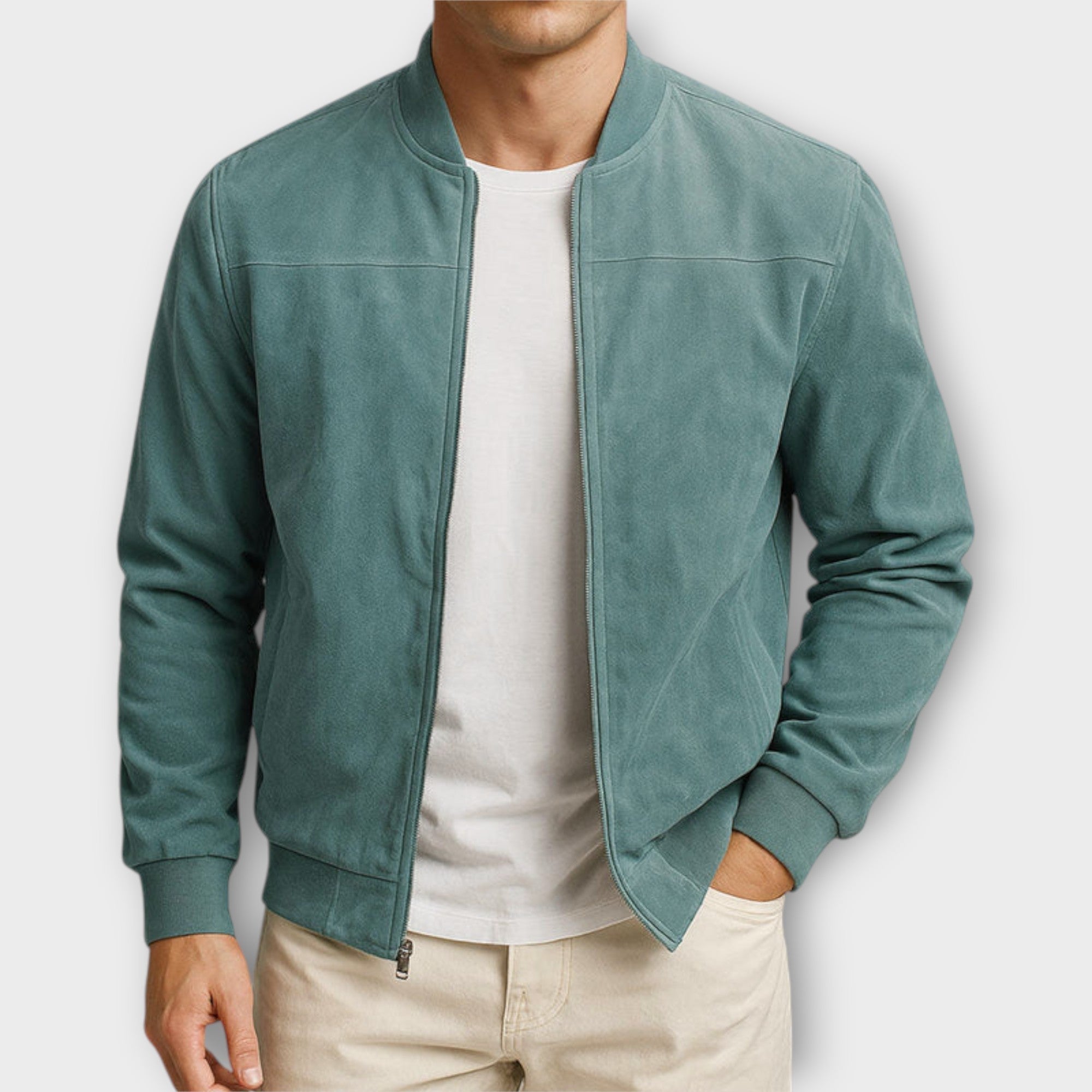 Pablo | Chaqueta de ante sintético para hombre
