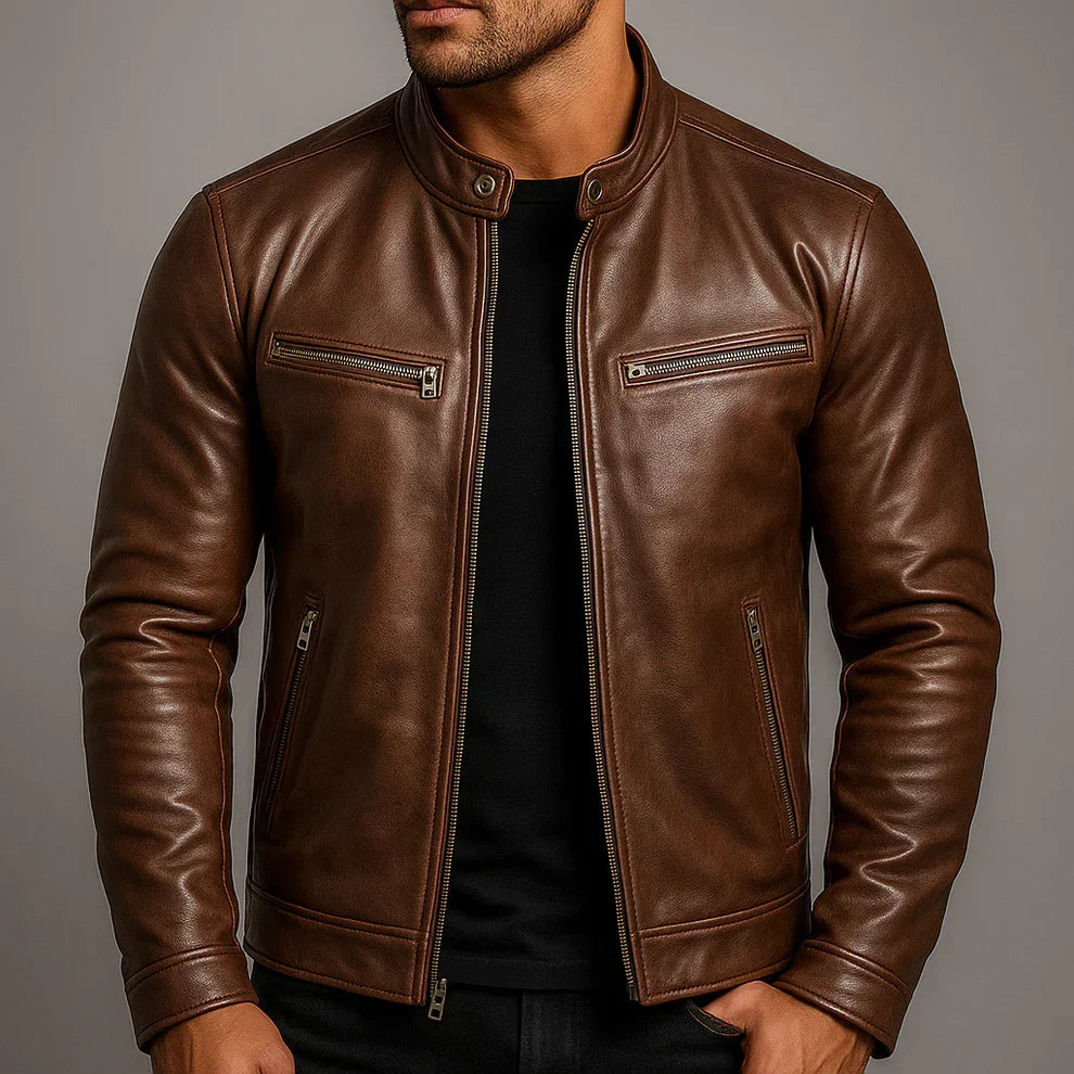Joaquín™ | Chaqueta de cuero sintético informal