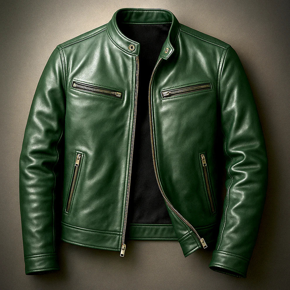 Joaquín™ | Chaqueta de cuero sintético informal