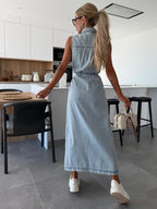 Isabel | Vestido Maxi Denim