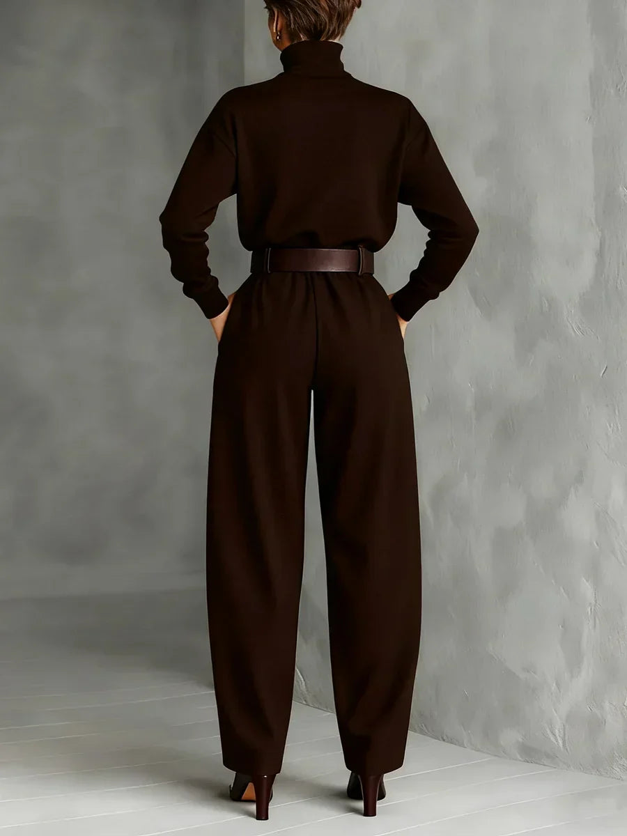 Julia | Conjunto de cuello alto y pantalón recto