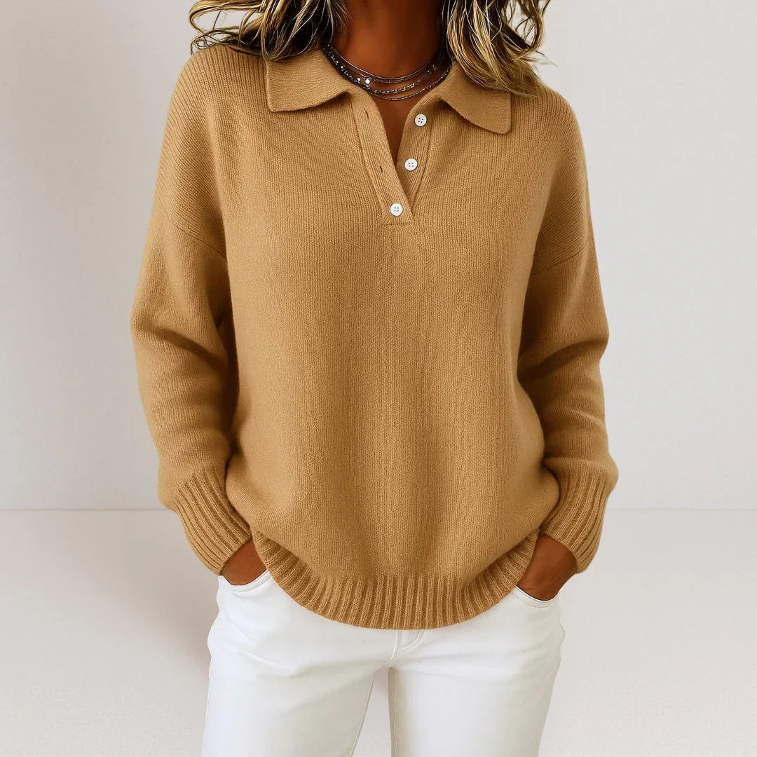 Olivia™ | Suave jersey de punto con cuello