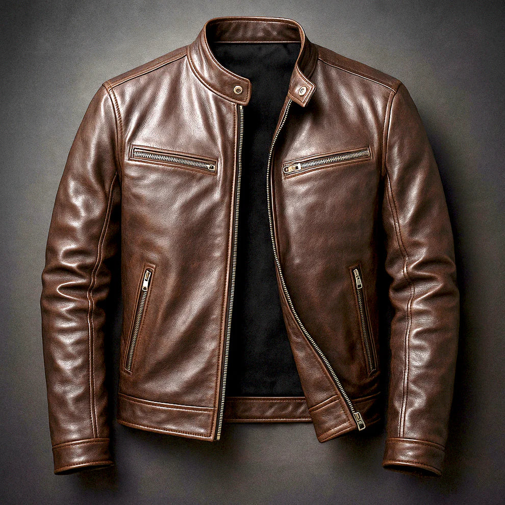 Joaquín™ | Chaqueta de cuero sintético informal