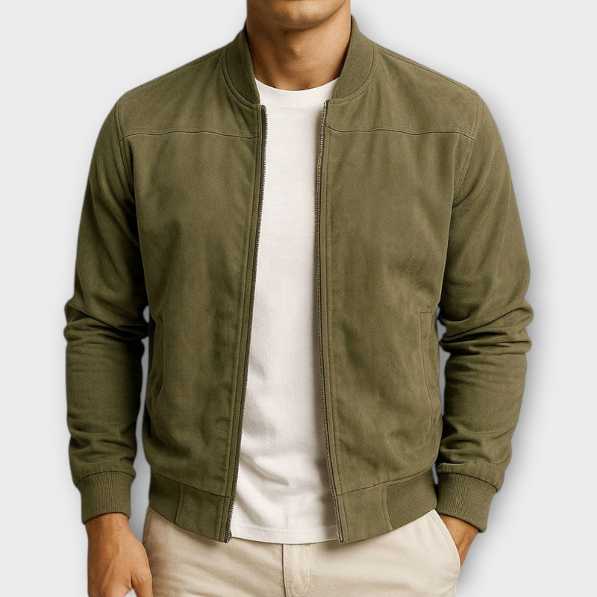 Pablo | Chaqueta de ante sintético para hombre