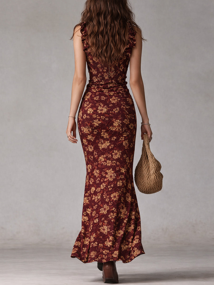 Simona | Vestido retro de silueta larga y elegante