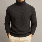 Olivia Sur – Jersey de cachemir de cuello alto