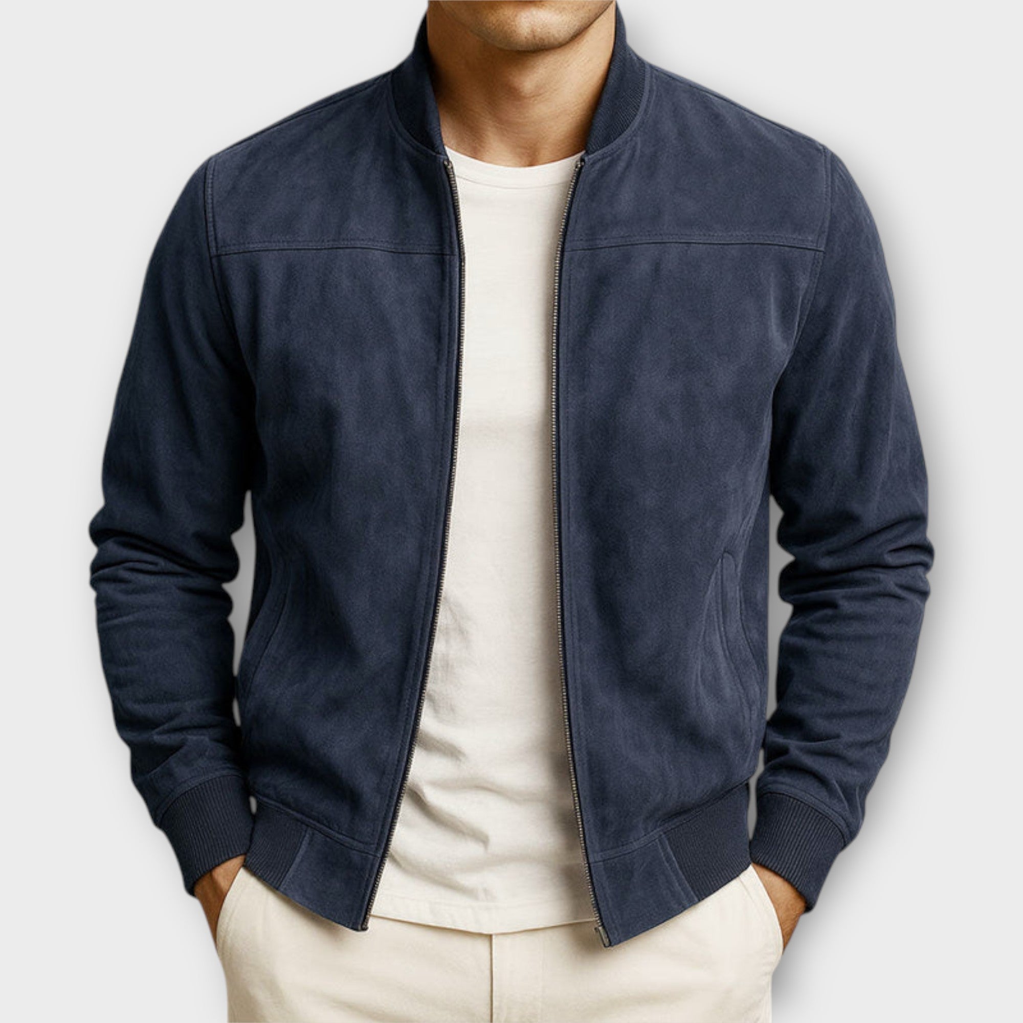 Pablo | Chaqueta de ante sintético para hombre