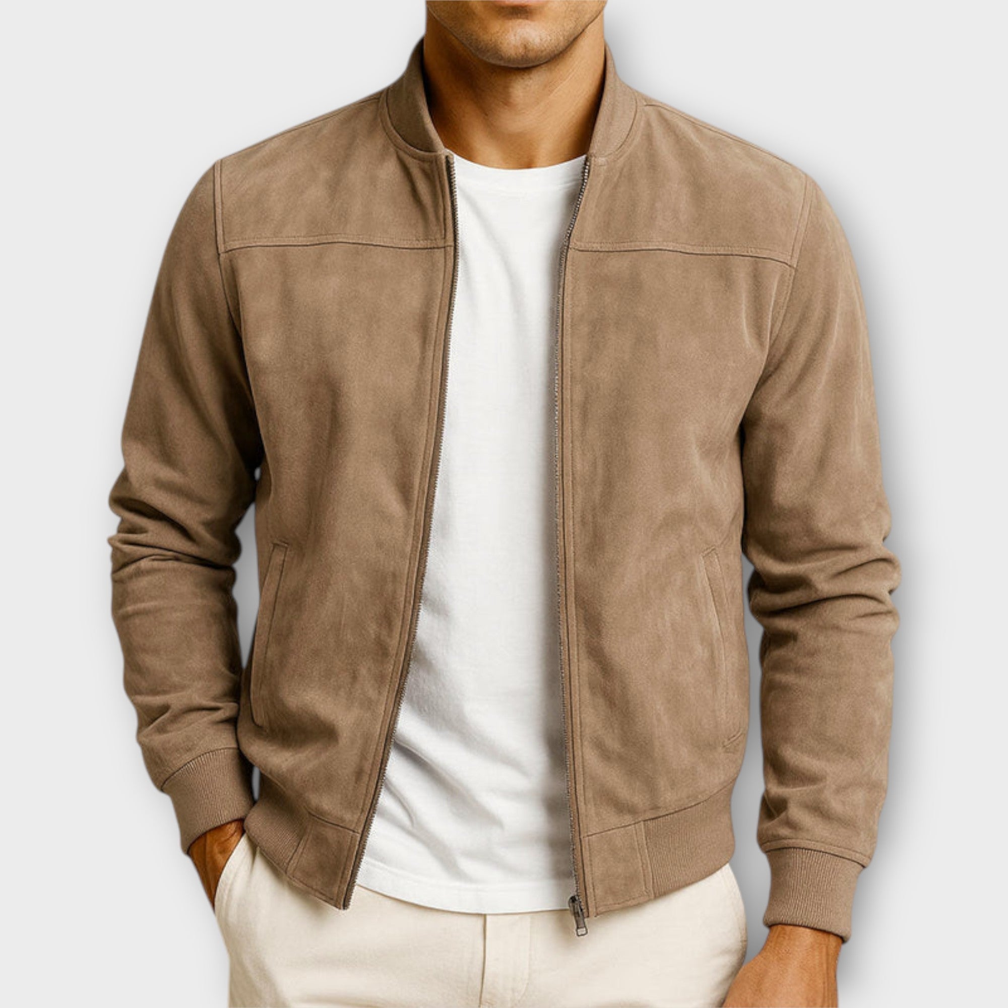 Pablo | Chaqueta de ante sintético para hombre