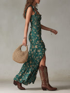 Simona | Vestido retro de silueta larga y elegante