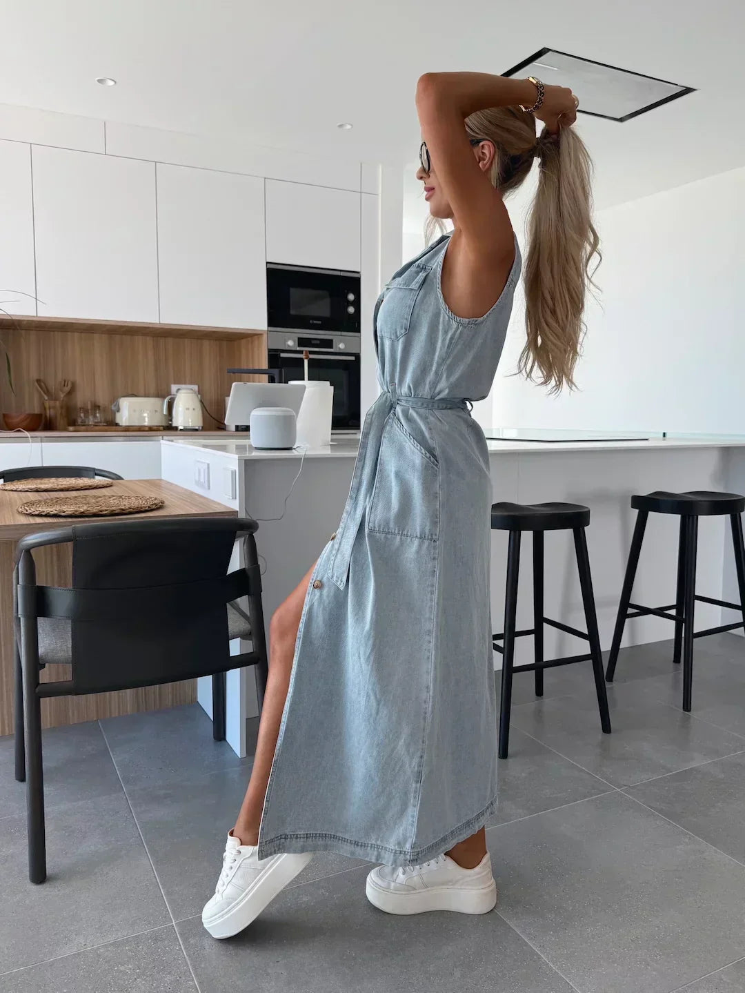 Isabel | Vestido Maxi Denim