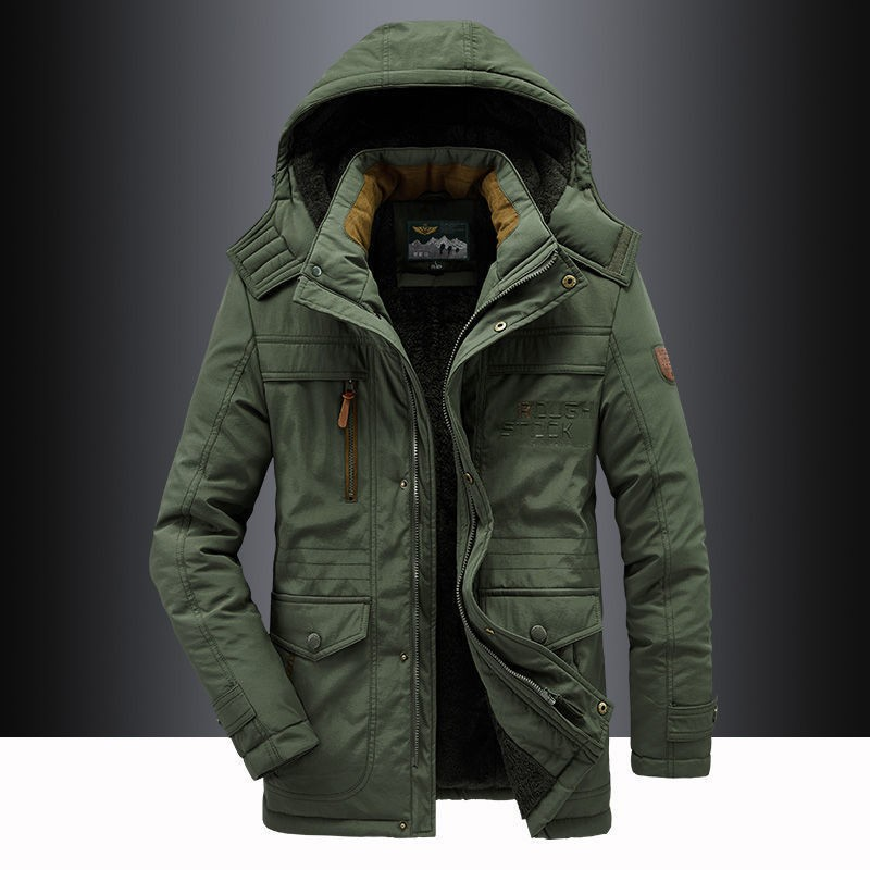 Carlos | Abrigo de invierno cálido para hombre de mezcla de lana premium y forro polar