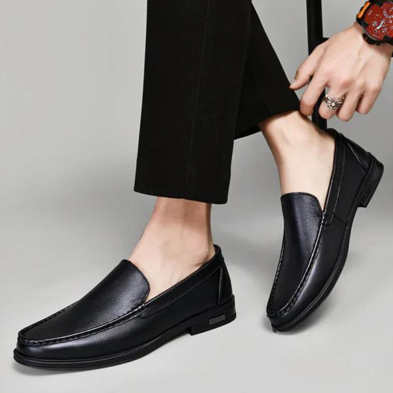 PELLE – Mocasines italianos de piel