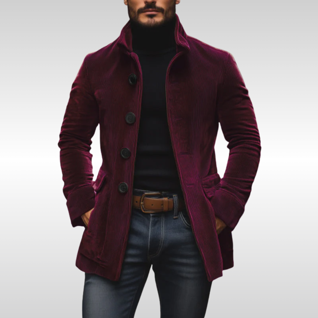 Marco | Chaqueta de Terciopelo sintético Acanalado