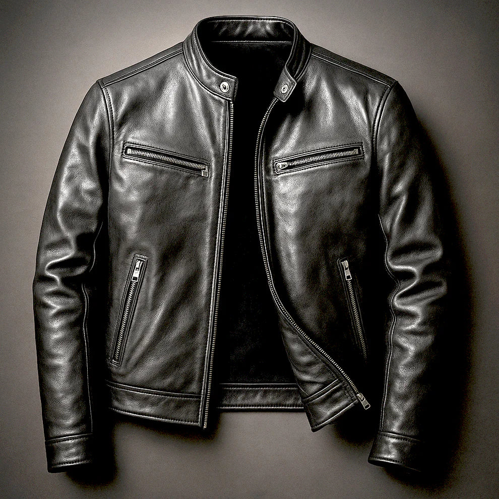 Joaquín™ | Chaqueta de cuero sintético informal