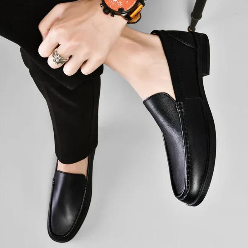 PELLE – Mocasines italianos de piel