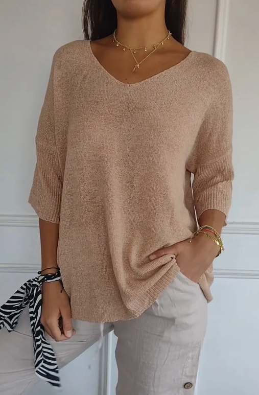 Jésica | Top Atemporal con Cuello en V