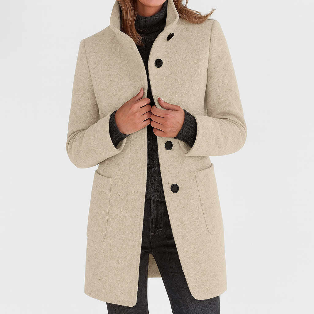 CRISTINA™  | Chaqueta de mujer con cuello alto
