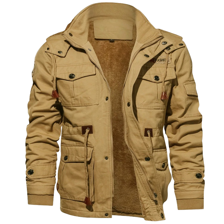 Hugo™ | Abrigo de Invierno para Hombre con Forro Sherpa Suave y Capucha Desmontable