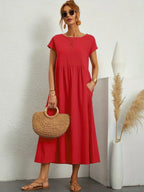 Gabriela™ | Vestido midi fluido de elegancia atemporal