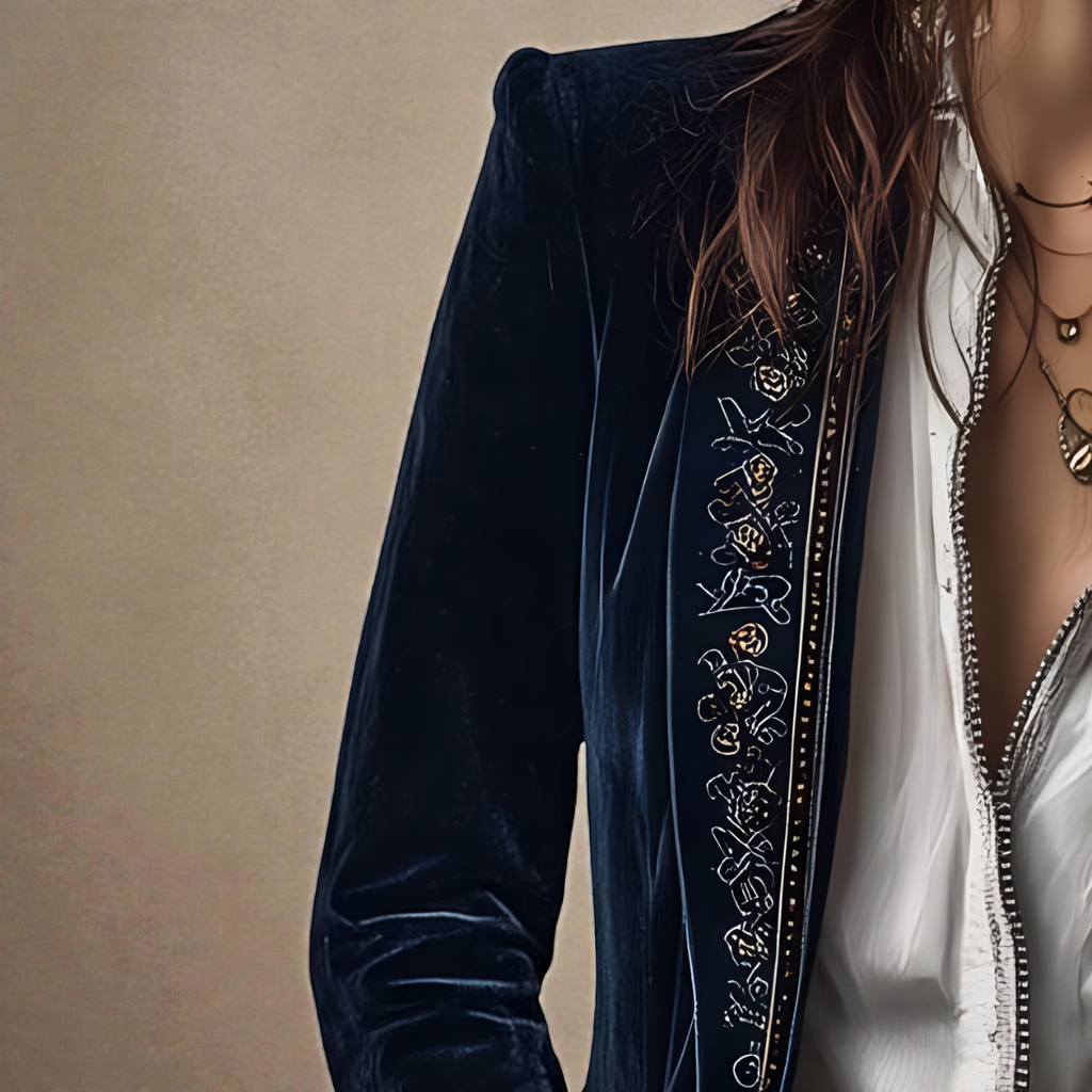 Elisa™ | Chaqueta de terciopelo sintético