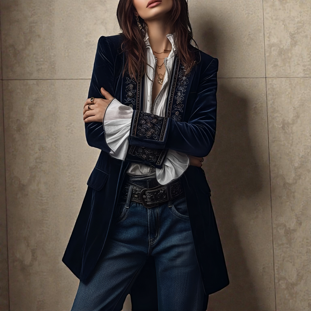 Elisa™ | Chaqueta de terciopelo sintético