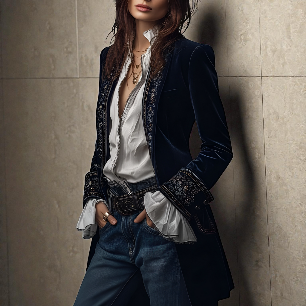 Elisa™ | Chaqueta de terciopelo sintético