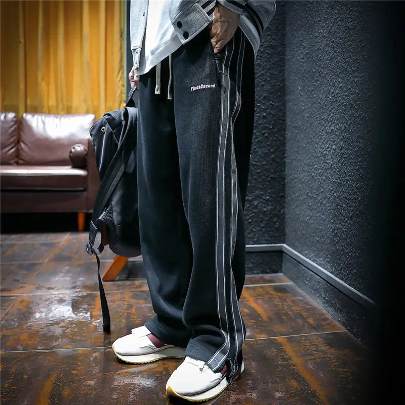 Carlos | Pantalones anchos de rayas
