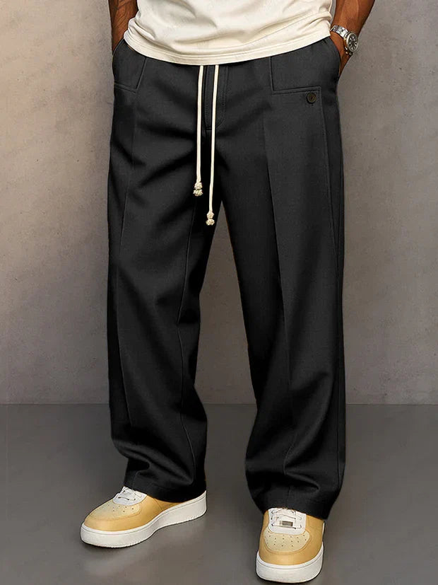 Pantalón elegante con cordón ajustable