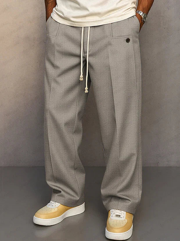 Pantalón elegante con cordón ajustable
