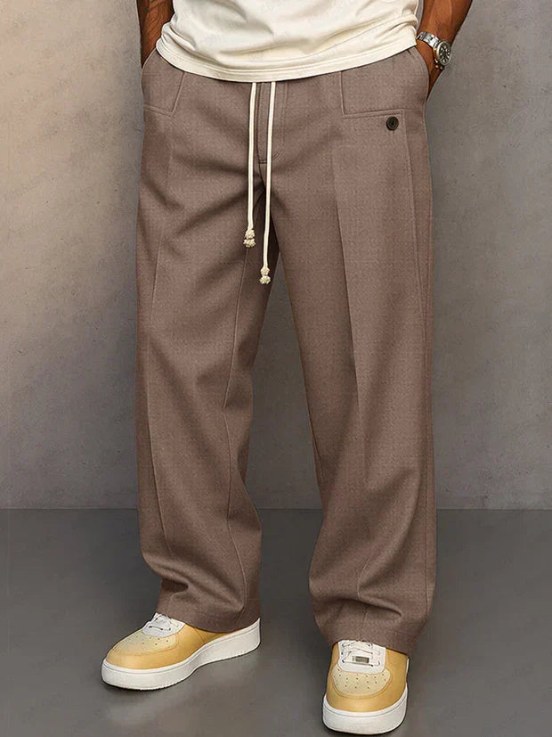 Pantalón elegante con cordón ajustable