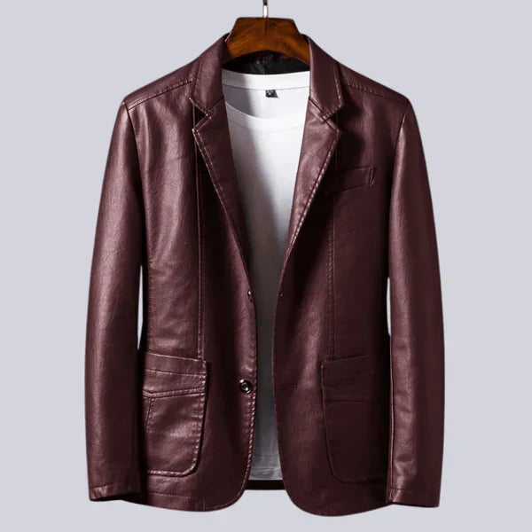OLIVIA SUR™ | Chaqueta de piel sintética ligera para hombre
