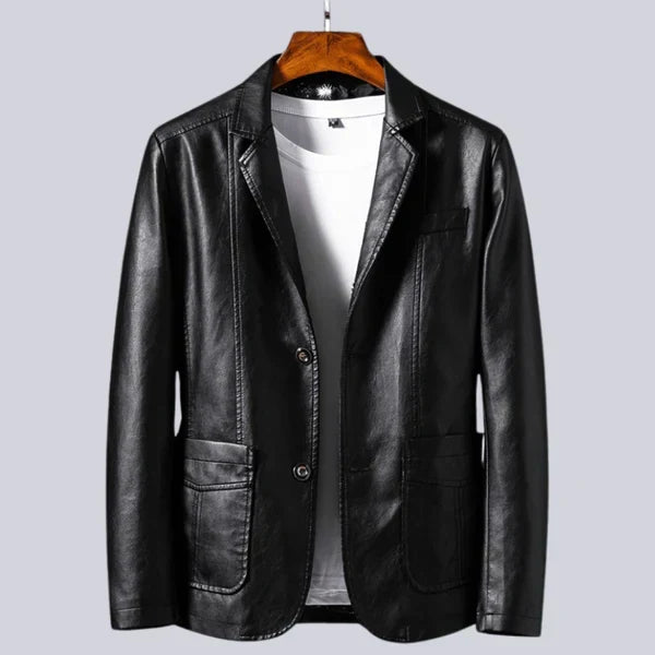 OLIVIA SUR™ | Chaqueta de piel sintética ligera para hombre