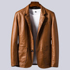 OLIVIA SUR™ | Chaqueta de piel sintética ligera para hombre