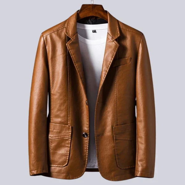 OLIVIA SUR™ | Chaqueta de piel sintética ligera para hombre