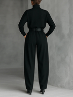 Julia | Conjunto de cuello alto y pantalón recto