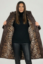 Olivia Sur™ | Abrigo de Leopardo Elegante