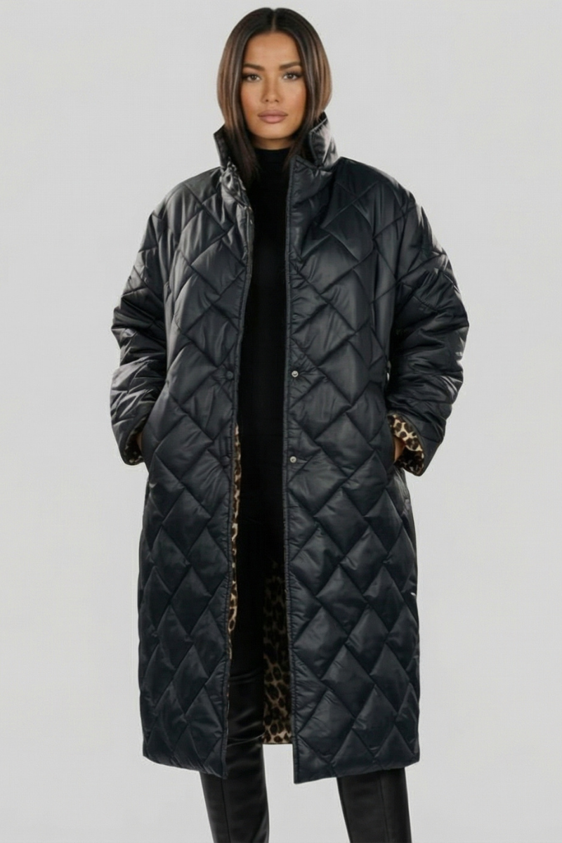 Olivia Sur™ | Abrigo de Leopardo Elegante