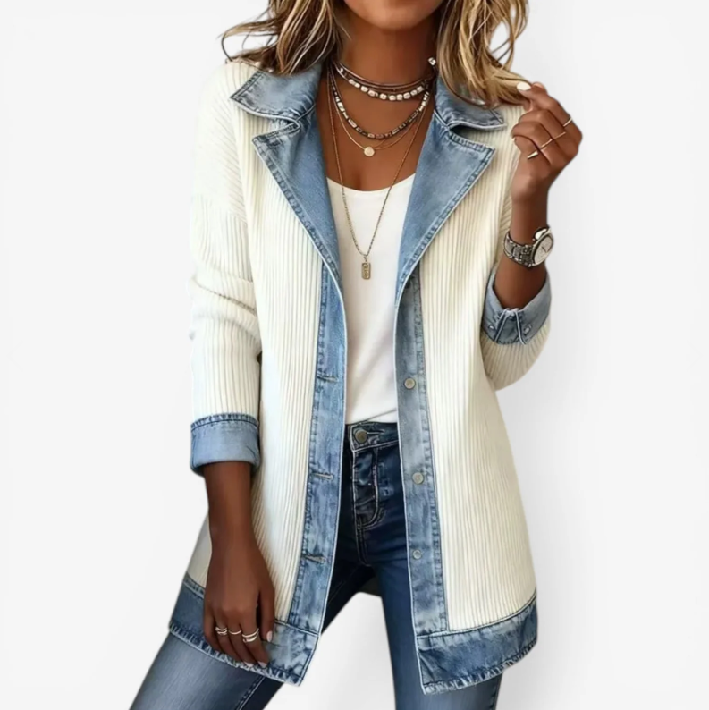 Emilia™ | Chaqueta denim de mezcla de algodón