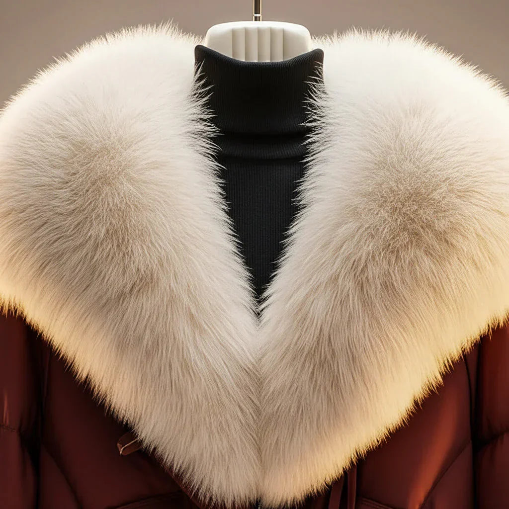 Virginia | Abrigo Acolchado con Cuello de Pelo