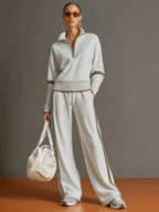 Maria | Blusa y pantalón de pernera ancha