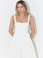 Melisa | Vestido con Falda Midi