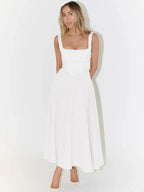 Melisa | Vestido con Falda Midi