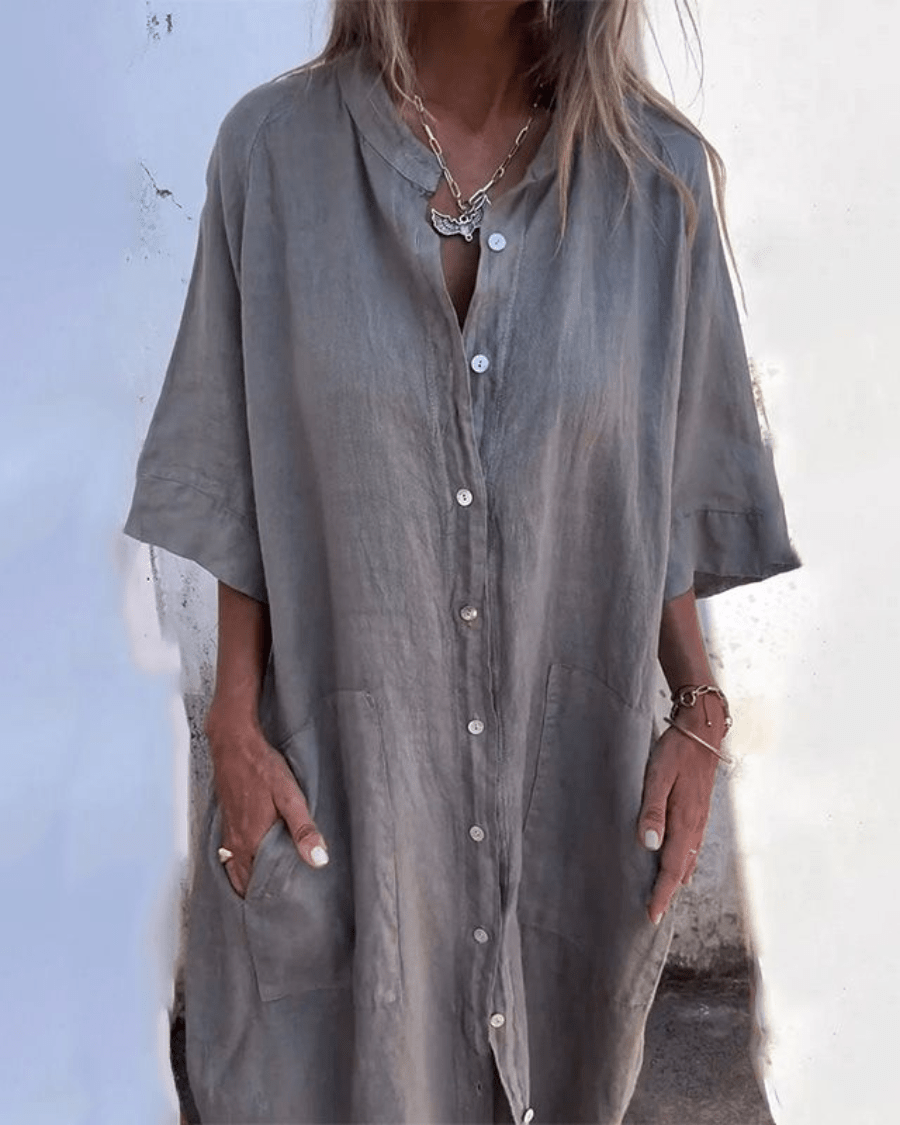 Anna | Vestido camisero vaporoso