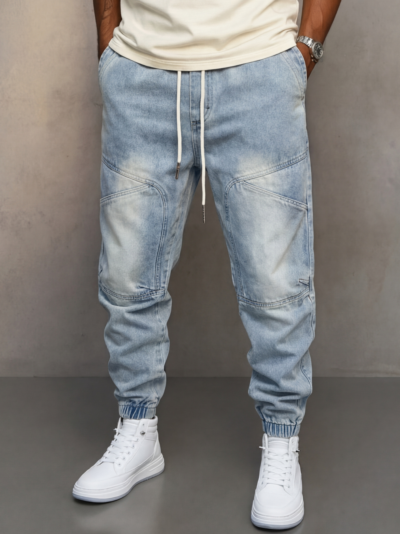 Julio | Pantalón de denim casual de corte amplio